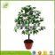 125cm mini artificial cheap price banyan bonsai tree for indoor decoration