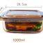 Glass food storage container 1000ml