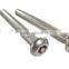 Six lobe countersunk head with a pin Stainless steel Security Screw