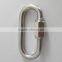 Stainless Steel Hook Carabiner Keychain Camping Hiking