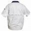 Custom 100% Cutton Mens Workwear Short Sleeved Blouse Work Shirt