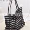 2016 Fashion stripe hand the bill of lading shoulder bag leisure bag shopping bag