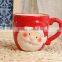 creative lovely cartoon christmas animal boot model of gift ice cream ceramic mug