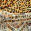 leopard plush fabric print from backside