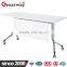 Folding steel work laptop table legs with wheels