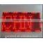 China guangzhou high quality flexible p10 single color semi outdoor 1R led advertising screen