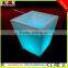 LED light flower pot modern indoor low square planter pot with LED light
