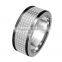Black plating titanium jewelry men's ring , Tungsten carbide rings for men