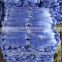 Plastic blue monofilament fishing net