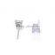 Wholesale Clear Cubic Zirconia Square Design Stud Earrings