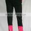 Quick dry 14 years old girl's sportswear tights pants, wholesale custom childrens clothing