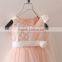 white / peach girls party dresses free shipping