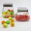 Kitchenware Square Glass Canister Jar with Metal Lid