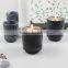 White marble candle jars for wedding decoration