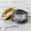 Wholesales Jewelry Beveled Edge High Polished Titanium Pair Ring Camo Wedding Ring
