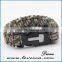 Wholesale Paracord bracelet with latest features like compass, knife , whistle and fire starter