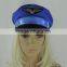 Blue pilot cap captain hat police caps uniform hat with light bars