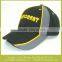 Stitching fabric Baseball cap embroider logo black baseball hat