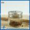 Round Clear Glass Cruet Bottle With Metal Hole Lid