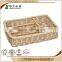 Newly designed Unique designed storage round shallow wicker basket no handles