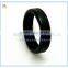 Fashion 9mm emerald green silicone finger rings, smart American size emerald green silicone finger rings