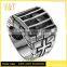 Jingli Jewelry best seller vintage mens biker cage alien skull cross rings (HF-058)