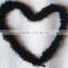 Mrabou boa - Black with gold lurex