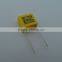 High quality Yellow box Interference suppression mkp x2 capacitor 0.1uf 275v