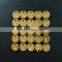 10mm gold plated alloy 26 round alphabet letter pendant charm DIY supplies 1850216