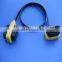Ribbon Extension OBD2 Pass Through Male/Female to Male Cable