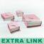 Pink heart shape closure custom paper jewelry box jewelry packaging box