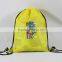 2015 New Style Custom Printing Polyester Fabric Sport Drawstring Bag