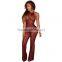 Bonvatt Sexy digital printing piece suit trousers pants with body clothing