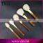 Beauty Needs Perfect Bamboo handle Cosmetic Brush Sets Cute Design 5 Pcs Makeup Brush Set