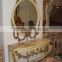 french style console with mirror