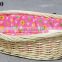 Large Oval Step-In wicker baskets for dogs