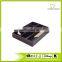 7 Compartments Black Faux Leather Desktop Set Storage Organizer