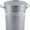 outdoor galvanized metal Garbage Can Trash Can Waste Bin