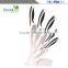 The new direct manufacturers of stainless steel combination suit 5 woolly non-stick knife set Spray paint baking environmental p