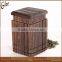 Burned Paulownia Wood Tea Canister Wholesale