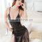 Women erotic Lingerie backless dress with tassel BB0048