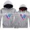 Zhejiang Clothing Factory Custom Made Printed 65% Cotton 35% Polyester Couple Lover Hooded Sweatshirt