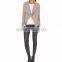 Customized Lady's Apparel Elastic Waist High-rise Faux-leather Leggings Trousers(DQM009P)