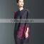 Creative design ladies big size batwing sleeve pleated dress with buttons