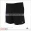 NEW CUSTOM DESIGN PLAIN BLACK MMA SHORTS WITH WATERPROOF ZEPPERS