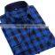 Mens Casual Plaid Shirts Comfort Soft Leisure Flannel Cotton Shirt