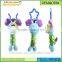 New Animal Dog Soft Stuffed Plush Crib Bed Hanging Hand Rattles Baby Toys