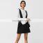 2018 Spring pinafore dress with ruffle black suspender skirt for women