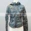 lady pu leather jacket/motorcycle blazer #LPU0307