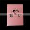 Paper Wedding Party Name Place Card Crown Pink